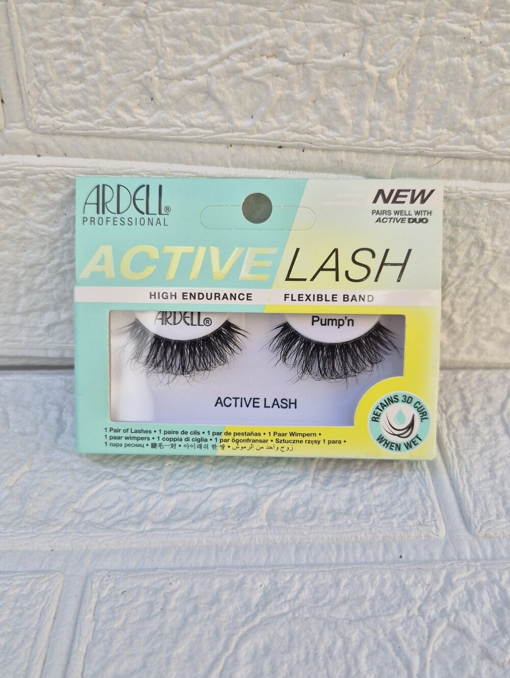 Ardell Fake eyelashes ACTIVE LASH - Physical ( 1 Pair ) Waterproof Curl